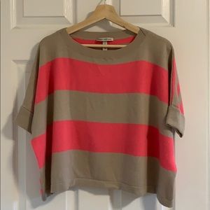 Autumn Cashmere cropped half sleeve sweater